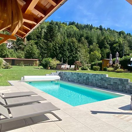 Gite Chalet Avec Bain Nordique Et Piscine 11 Pers Hautes Vosges Plainfaing Exterior foto