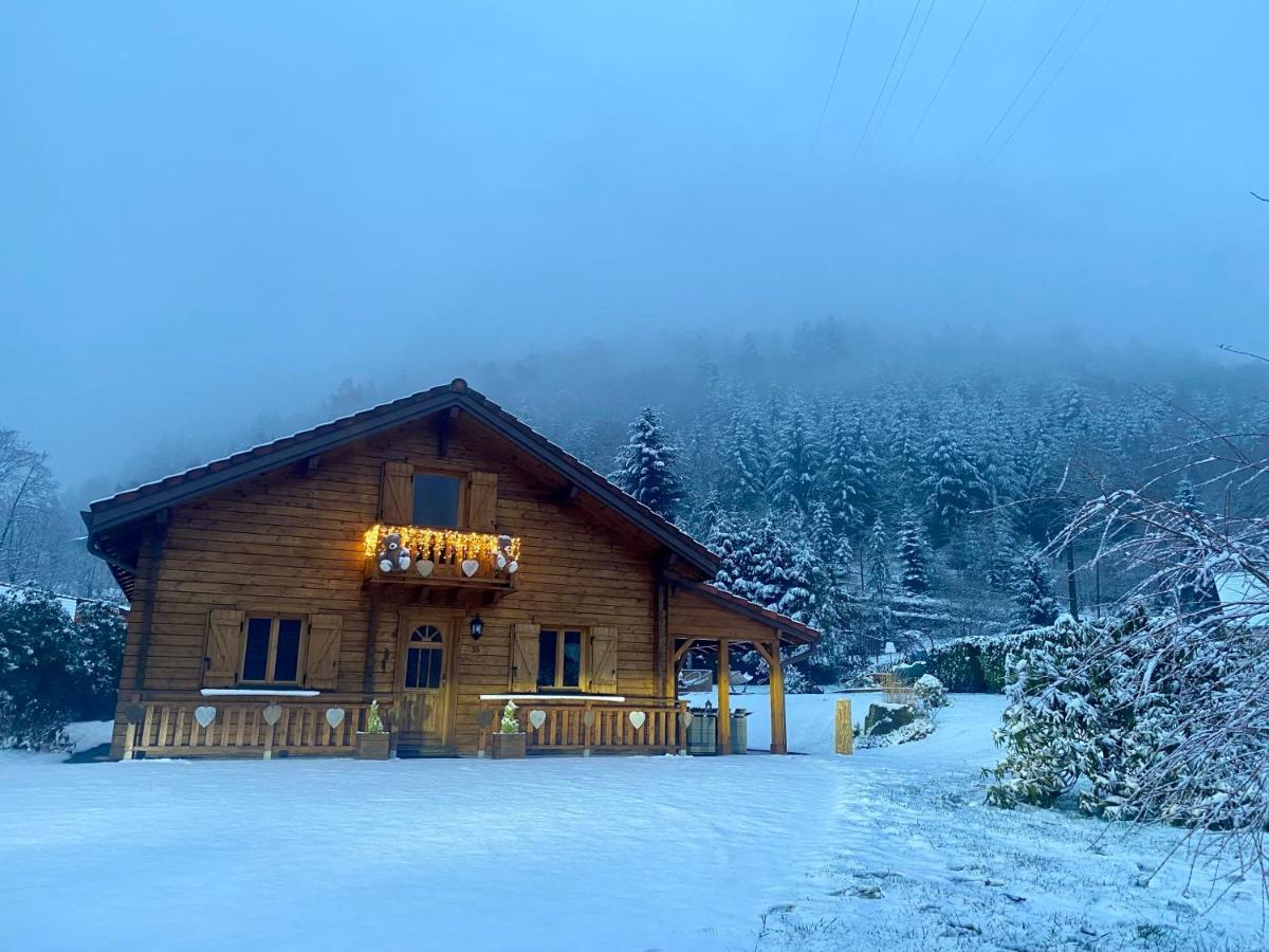 Gite Chalet Avec Bain Nordique Et Piscine 11 Pers Hautes Vosges Plainfaing Exterior foto