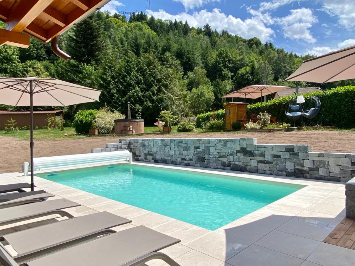 Gite Chalet Avec Bain Nordique Et Piscine 11 Pers Hautes Vosges Plainfaing Exterior foto