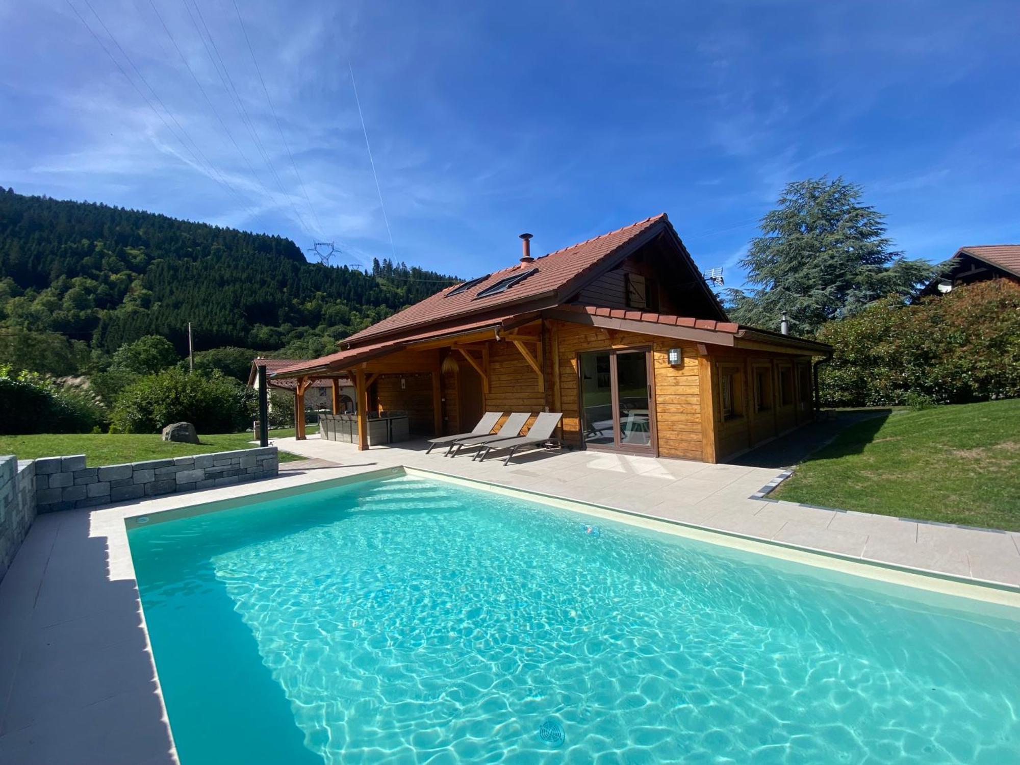 Gite Chalet Avec Bain Nordique Et Piscine 11 Pers Hautes Vosges Plainfaing Exterior foto