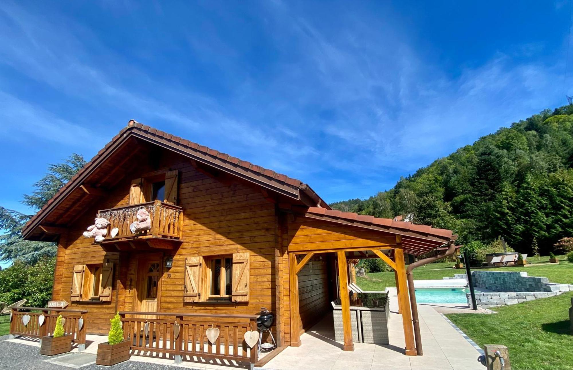 Gite Chalet Avec Bain Nordique Et Piscine 11 Pers Hautes Vosges Plainfaing Exterior foto